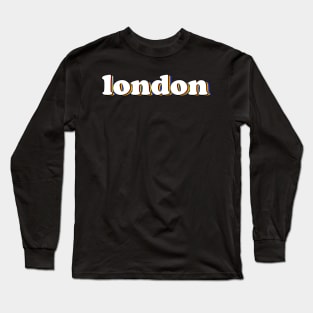 London Retro Words Long Sleeve T-Shirt